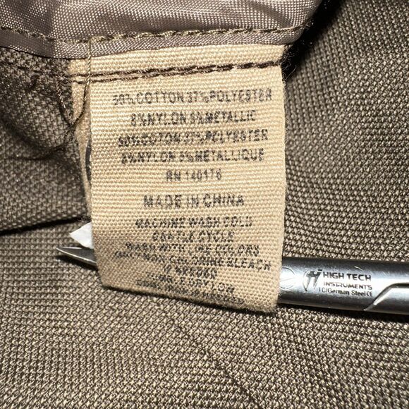 Jeremiah Thorne Coated Canvas Jacket Mens Sz XL in Military Peat Khaki Tactical - Picture 14 of 14